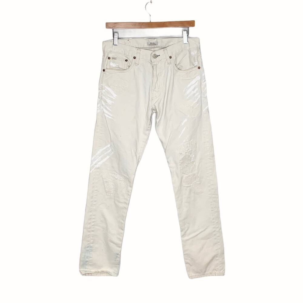 POLO RL Sullivan Slim Distressed Jeans Paint 30x32